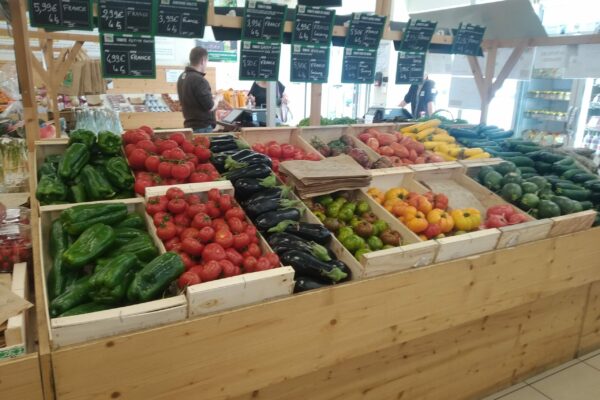 Etals de légumes Terres Lyonnaises l'Arbresle
