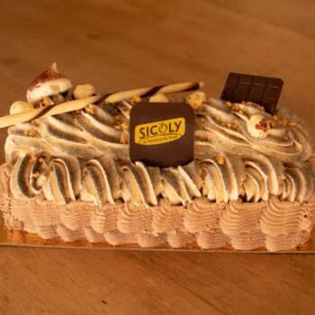 Bûche glacée chocolat/noisette